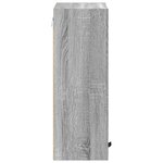 vidaXL Cabinet de salle de bain Sonoma gris 39 x 23.5 x 65 cm