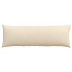 vidaXL Coussins de canapé 2 Pièces Crème 120 x 40 cm tissu
