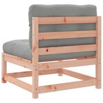 vidaXL Salon de jardin avec coussins 10 Pièces bois massif sapin douglas
