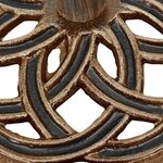 vidaXL Socle de parasol Bronze 44x44x31 cm Fonte