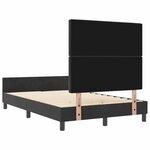vidaXL Cadre de lit avec tête de lit Noir 120 x 190 cm Velours