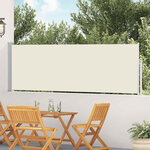 vidaXL Auvent latéral rétractable de patio 100x500 cm Crème