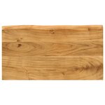 vidaXL Tables gigognes 3 Pièces avec bord vivant bois massif d'acacia