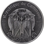 Monnaie BLACK WIDOW Creatures of Nocturne 1 Oz Argent 1000 Francs Cameroon 2026 (PRÉCOMMANDE)