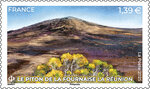 Timbre - Piton de la Fournaise - Lettre verte