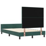 Lit vidaXL en vert foncé  120x190 cm  en velours