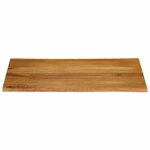 vidaXL Dessus de table 100x80x2 5 cm bord vivant bois massif manguier