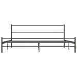 vidaXL Cadre de lit sans matelas gris métal 200x200 cm