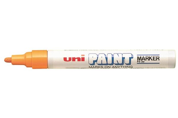 Marqueur Pointe conique moyenne PAINT Marker PX20 2 2 - 2 8mm Orange UNI-BALL