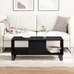 Table basse vidaXL Chêne noir 90x50x36 5 cm Bois reconstitué