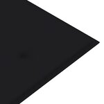 vidaXL Banc Batavia avec coussin noir 150 cm Bois de teck massif