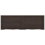 vidaXL Étagère murale marron foncé bois chêne massif traité