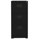 vidaXL Classeur Noir 46x62x102 5 cm Acier