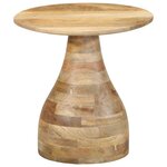 vidaXL Table d'appoint Ø40x40 cm bois de manguier massif