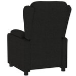 vidaXL Fauteuil inclinable électrique Noir Tissu