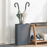vidaXL Porte-parapluie avec stockage Anthracite 28 x 12 x 41 cm Acier