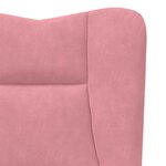 vidaXL fauteuil Rose 63 x 67 x 94 cm Velours