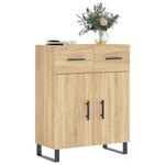 vidaXL Buffet chêne sonoma 69 5x34x90 cm bois d'ingénierie