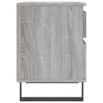 vidaXL Tables de chevet 2 Pièces sonoma gris 40x35x50 cm bois ingénierie