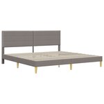 vidaXL Cadre de lit avec tête de lit Taupe 180 x 200 cm Tissu