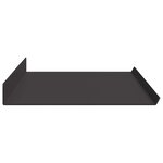 vidaXL Étagère flottante 4 pc Noir 80 x 18 x 2 5 cm Acier