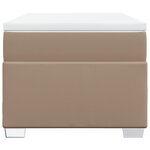 vidaXL Sommier à lattes de lit avec matelas Cappuccino 90x200 cm