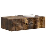 vidaXL Table d'appoint murale 59 x 34 5 x 17 cm Bois d'ingénierie