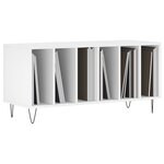 vidaXL Armoire à disques blanc 100x38x48 cm bois d'ingénierie
