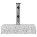 vidaXL Socle de parasol Granite rectangulaire 25 kg