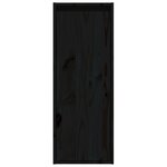 vidaXL Armoires murales 2 Pièces Noir 30x30x80 cm Bois de pin massif