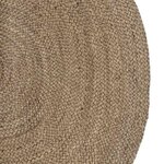 vidaXL Tapis de surface ovale Gris 152 x 245 cm Jute