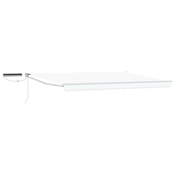 vidaXL Auvent rétractable électrique Blanc 5 x 3 m