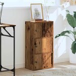 vidaXL Bibliothèque vieux bois 40x24x77 cm bois d'ingénierie