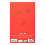 Carte De Vœux Surprise Flocons Rouges - Draeger paris