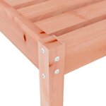 vidaXL Chaises longues lot de 2 avec table bois massif de Douglas