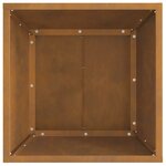 vidaXL Foyer Carré 40x40x30 cm en Acier Vieilli