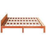 VidaXL Cadre de lit familial sans matelas marron ciré 240x200 cm