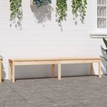 vidaXL Banc de jardin à 2 places 203 5x44x45 cm bois massif de pin