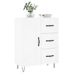 vidaXL Buffet blanc 69 5x34x90 cm bois d'ingénierie