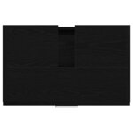 vidaXL Cabinet de salle de bain avec tiroir Chêne noir 59 x 37 x 59 cm