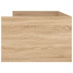 vidaXL Cadre de lit avec tiroirs sans matelas chêne sonoma 90x200 cm
