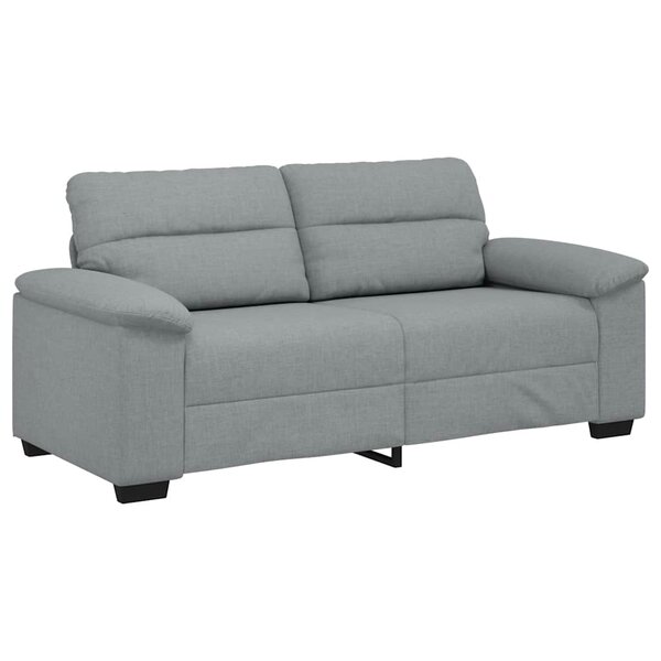 vidaXL Canapé à 2 places gris clair 140 cm tissu