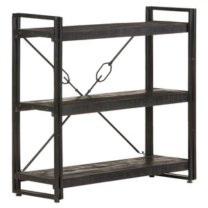 vidaXL Bibliothèque à 3 niveaux 90x30x80 cm Bois de manguier massif