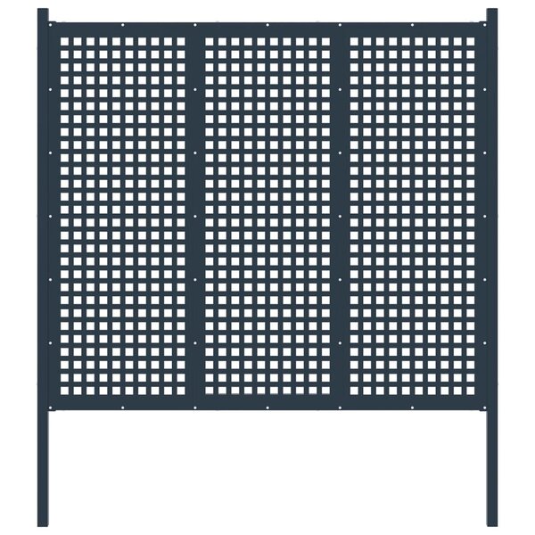 vidaXL Clôture de jardin Acier 177x200 cm Anthracite