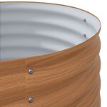 vidaXL Jardinière surélevée Marron 240 x 80 x 81 cm Acier