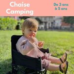 Rehausseur de chaise 6/35 mois - Evolutif en chaise enfant 3/5 ans - Pliable - Noir