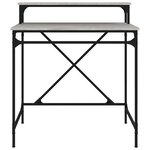 vidaXL Bureau sonoma gris 80x50x90 cm bois d'ingénierie et fer