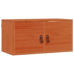 vidaXL Meuble mural avec étagère 2 Pièces Cire marron 60 x 30 x 30 cm