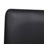 vidaXL Chaises à manger cantilever lot de 2 noir similicuir