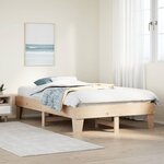 vidaXL Cadre de lit sans matelas 120x200 cm bois de pin massif
